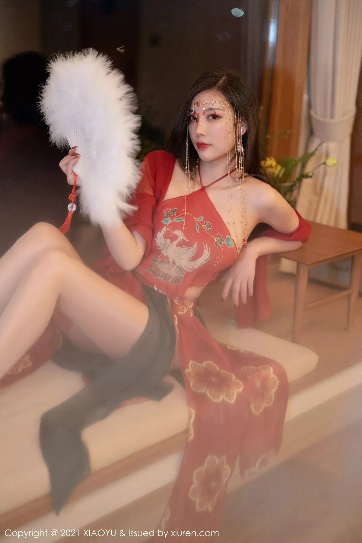 秀人集.com_[XiaoYu画语界]Vol.688_女神杨晨晨sugar丽江心愿旅拍私房红色古装肚兜撩人诱惑写真83P